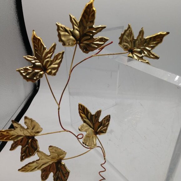 Homco Brass and Copper Maple Leaves Wall Decor-Mid Century Modern - Picture 4 of 5